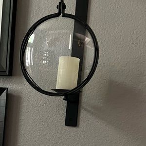 Wisteria Black Iron Wall Sconce
